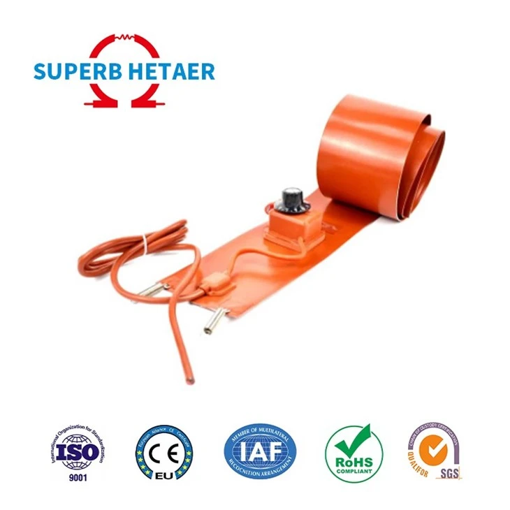 Electric Flexible Silicone Rubber Surface Heating Pad Heater For Drum 3D Printer