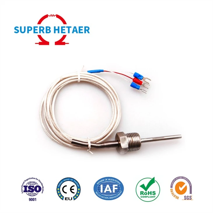 Termoparell de sensor de temperatura de cargol tipus Rtd Pt100